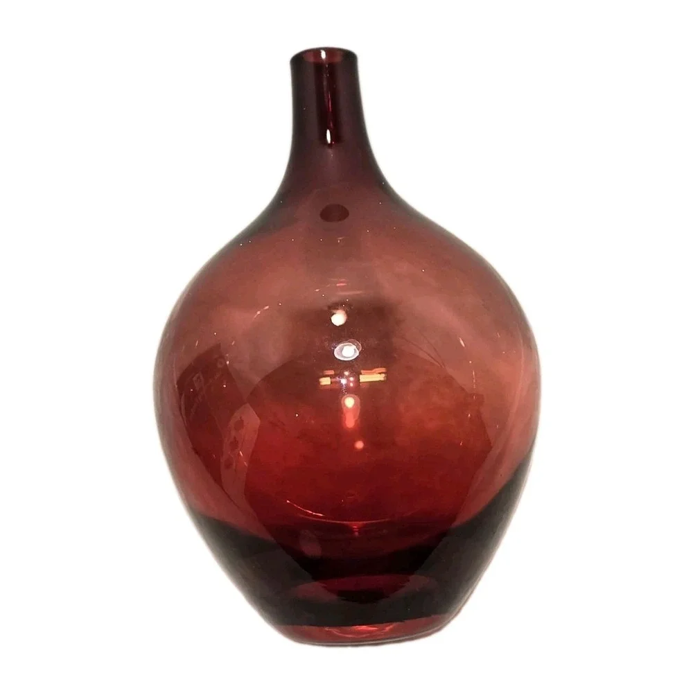 IKEA SALONG Ruby Red Art Glass Vase‎ Johanna Jelinek 8